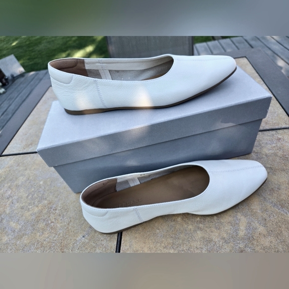 Everlane sz 6.5 Bone Leather Flat - Picture 2 of 4